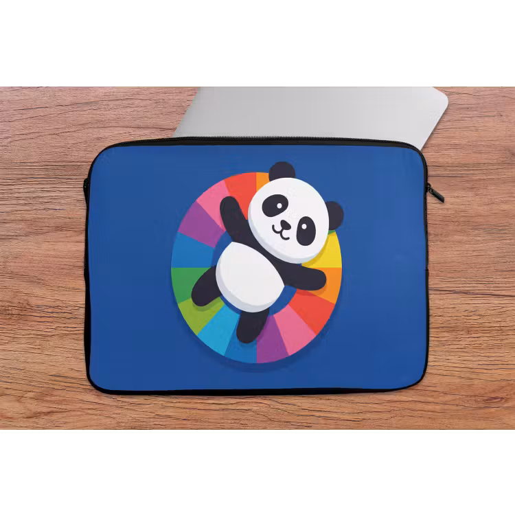 Laptophoes Dieren - Cartoon - Kleurrijk - Modern - Speels — 2