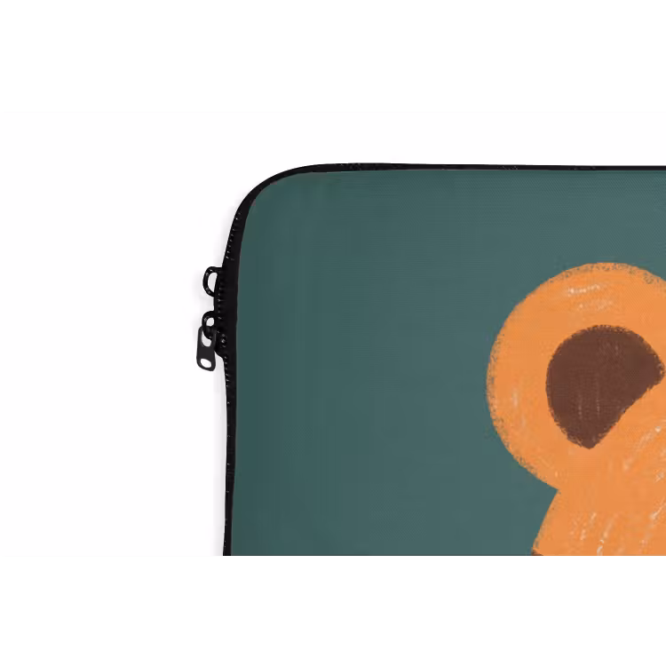 Laptophoes Dieren - Kop - Oranje - Illustratie - Modern — 5