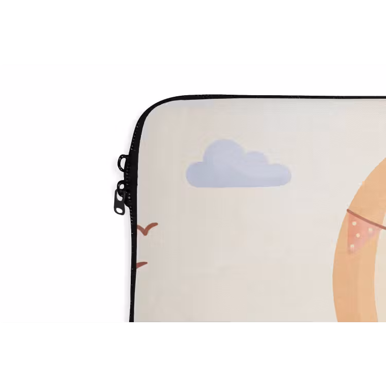 Laptophoes Luchtballon - Wolken - Illustratie - Zacht - Kinderkamer — 5