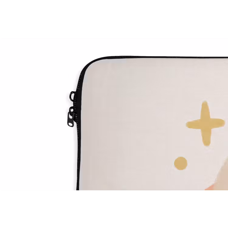 Laptophoes Planeet - Ringen - Ruimte - Illustratie - Beige — 5