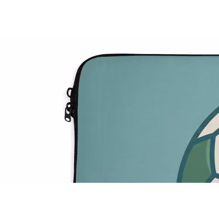 Laptophoes Voetbal - Geometrisch - Sport - Illustratie - Blauwgroen — 5