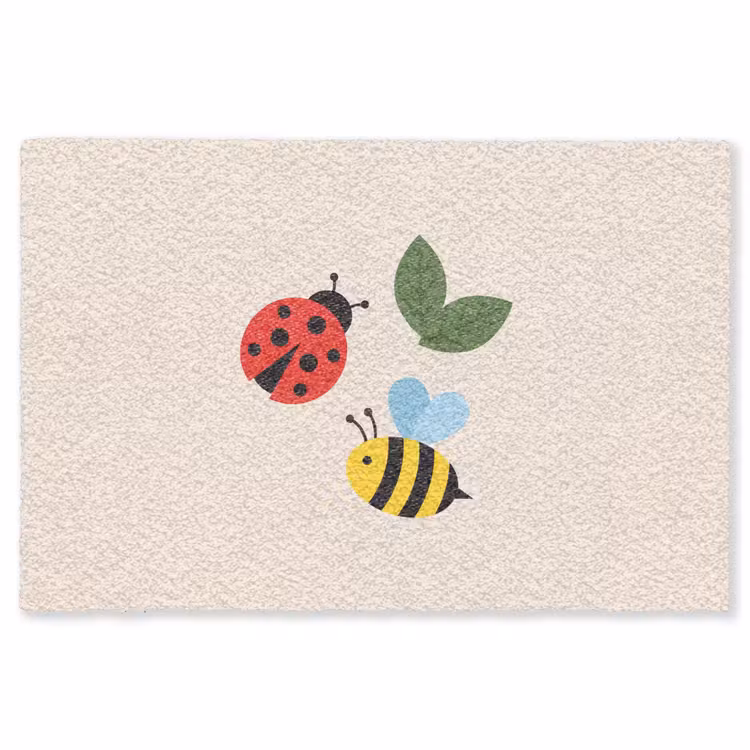 Vloerkleed - Insect - Blad - Natuur - Speels - Illustratie — 1