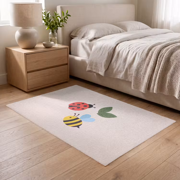 Vloerkleed - Insect - Blad - Natuur - Speels - Illustratie — 5