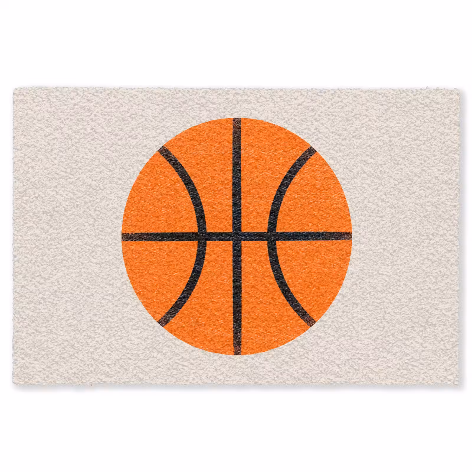 Vloerkleed - Basketbal - Bal - Sport - Illustratie - Oranje — 1