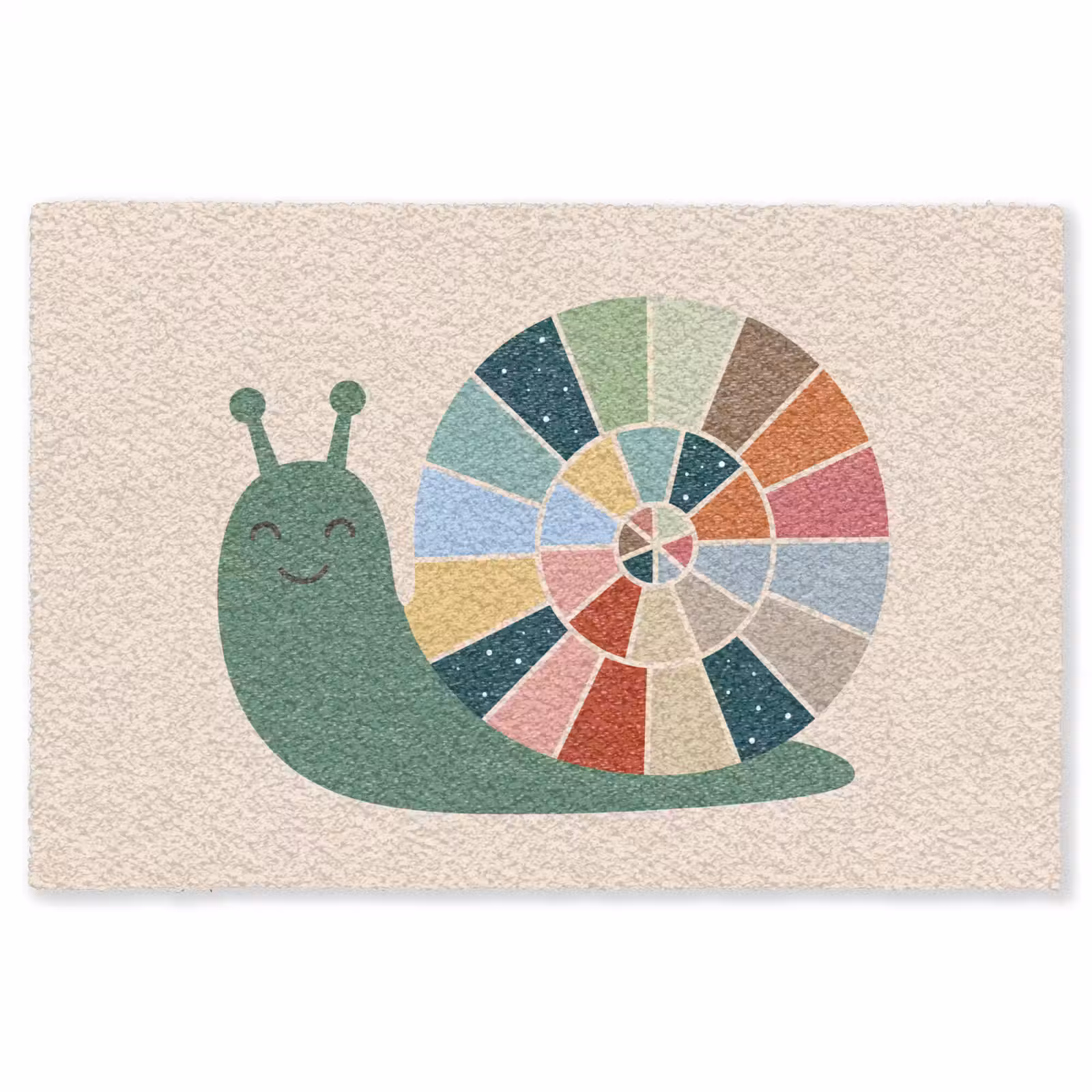 Vloerkleed - Dieren - Slak - Kleurrijk - Illustratie — 1