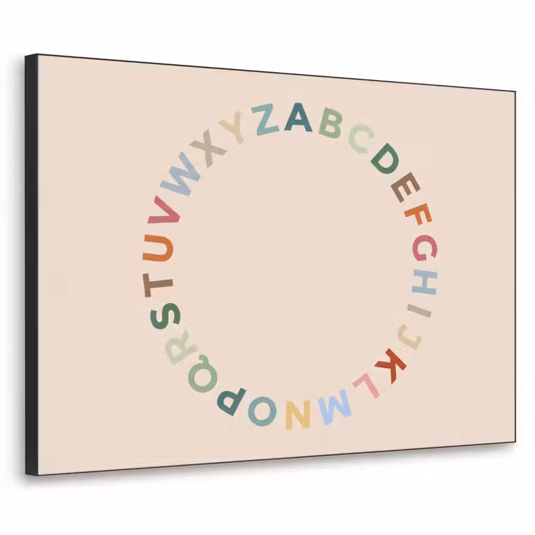 Art frame - Alfabet - Cirkel - Educatie - Speels - Kleurrijk — 1