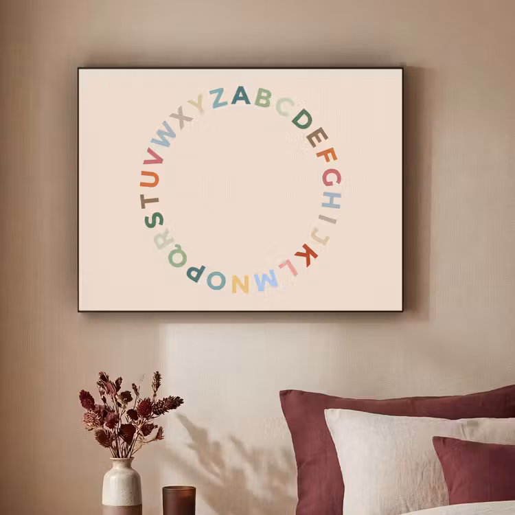 Art frame - Alfabet - Cirkel - Educatie - Speels - Kleurrijk — 3