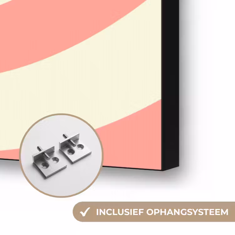 Art frame - Spiraal - Patroon - Abstract - Roze - Beige — 6