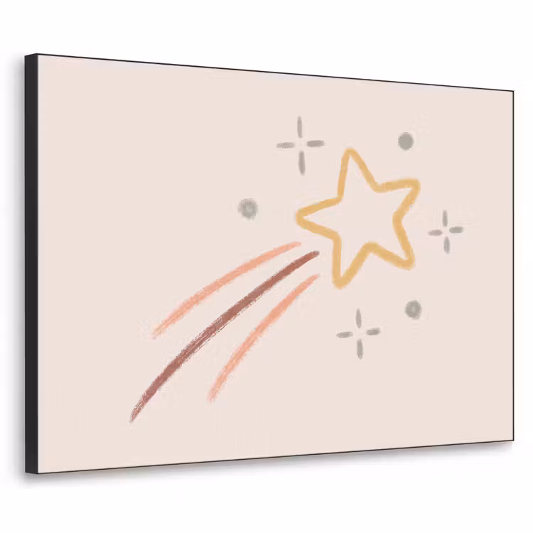 Art frame - Ster - Vallend - Illustratie - Pastel — 1