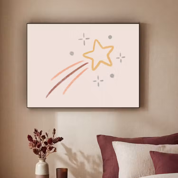 Art frame - Ster - Vallend - Illustratie - Pastel — 3