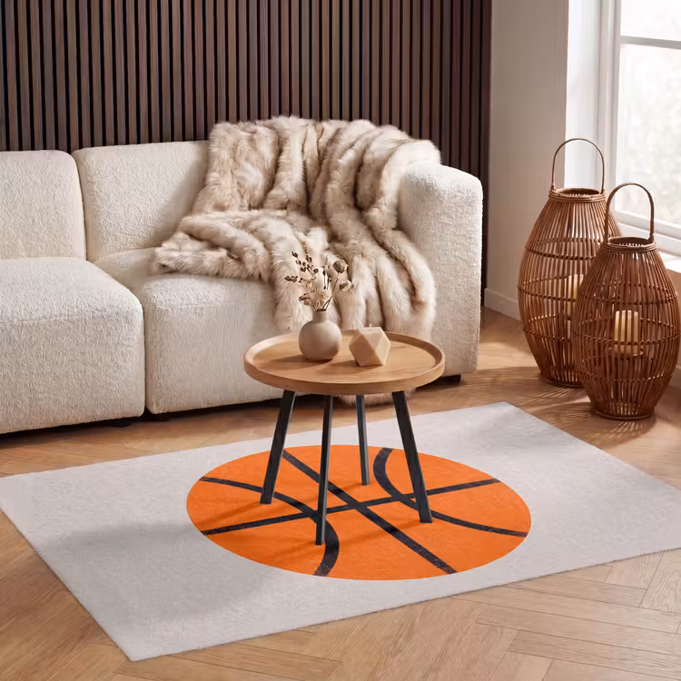 Vloerkleed - Basketbal - Bal - Sport - Illustratie - Oranje — 3