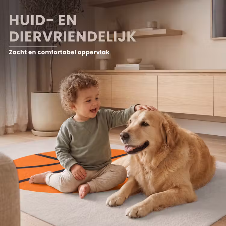Vloerkleed - Basketbal - Bal - Sport - Illustratie - Oranje — 6