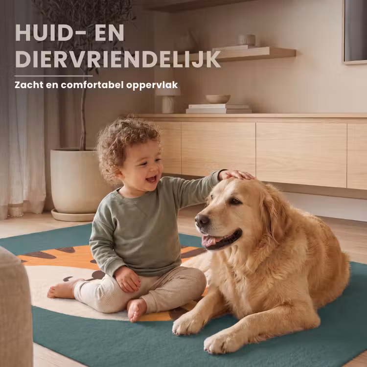 Vloerkleed - Dieren - Kop - Oranje - Illustratie - Modern — 6