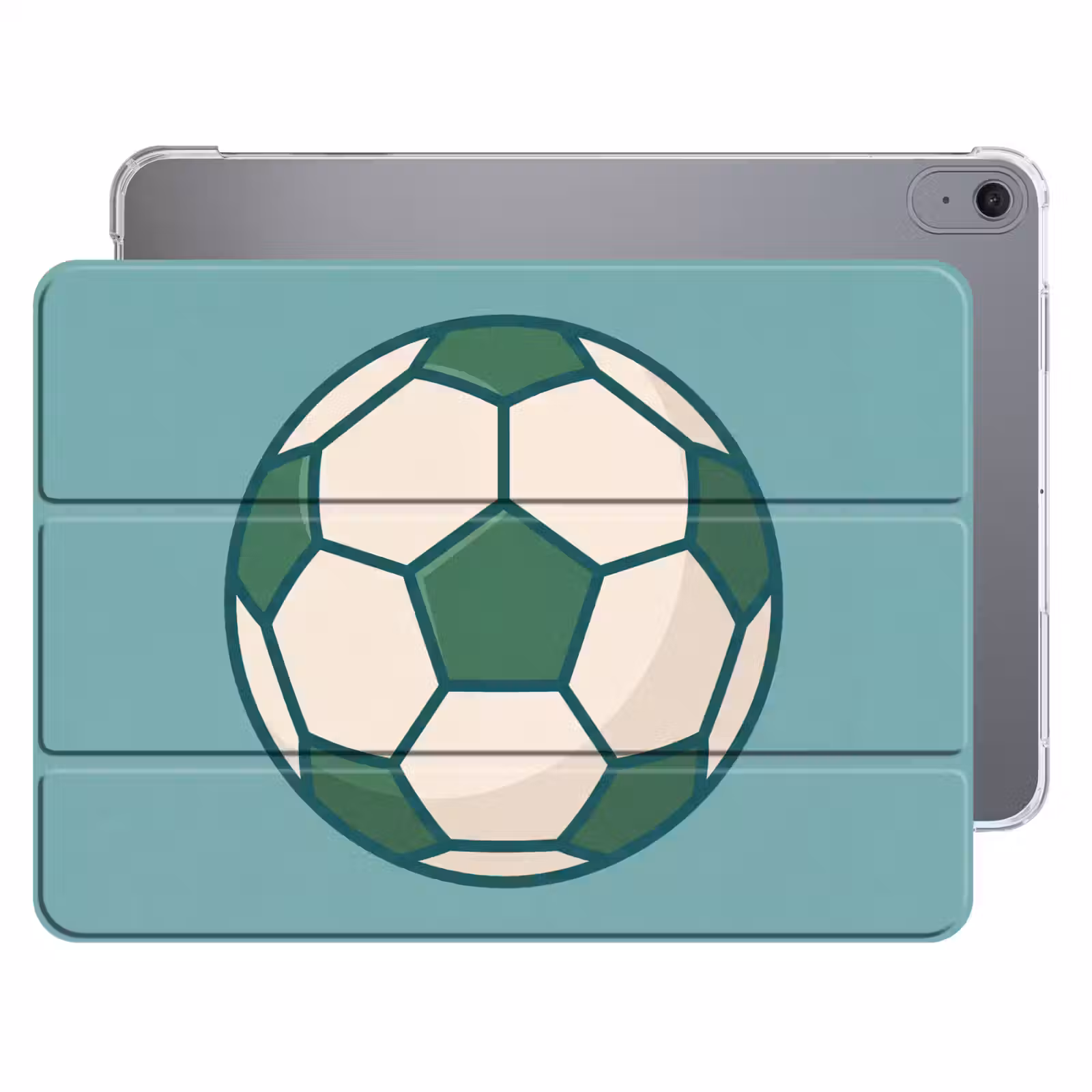 Voetbal - Geometrisch - Sport - Illustratie - Blauwgroen — 1