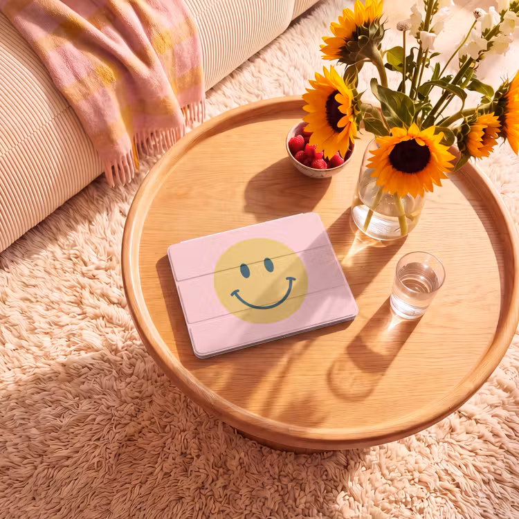 Smiley - Geel - Roze - Symbool - Minimalistisch — 2