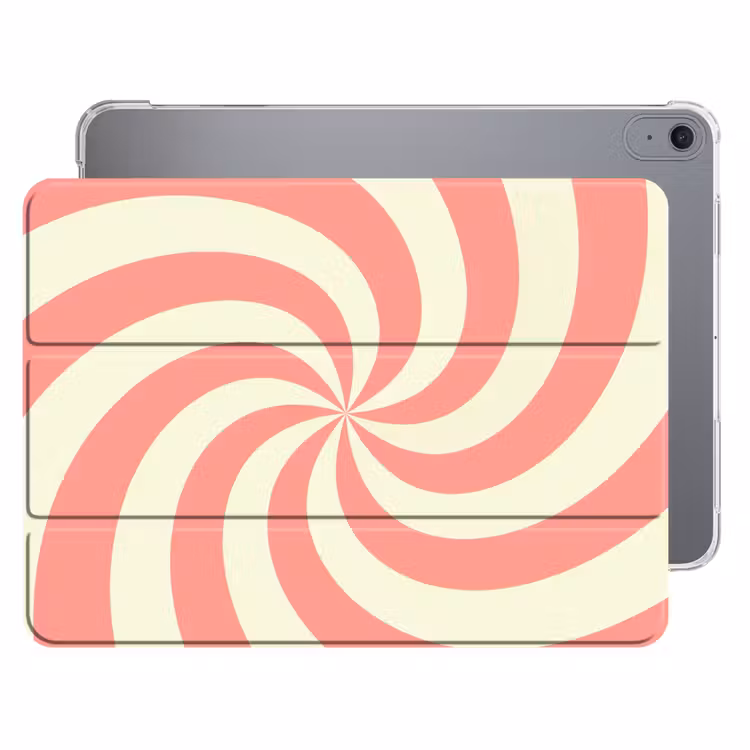Spiraal - Patroon - Abstract - Roze - Beige — 1