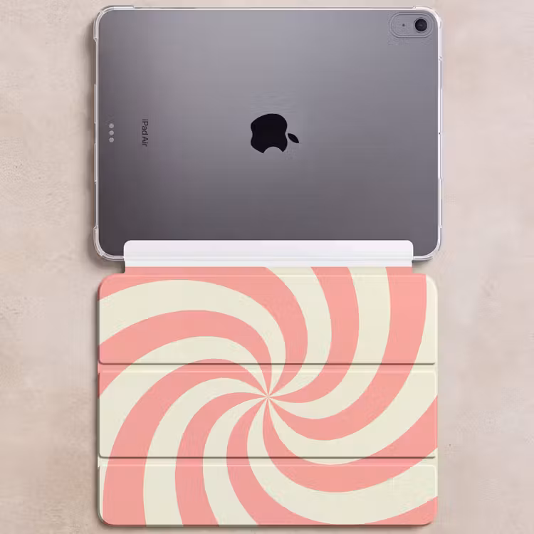 Spiraal - Patroon - Abstract - Roze - Beige — 6