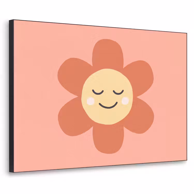 Art frame - Bloemen - Tekenfilm - Kind - Roze — 1