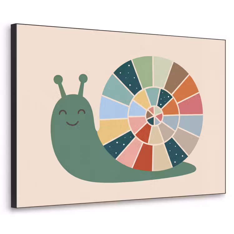 Art frame - Dieren - Slak - Kleurrijk - Illustratie — 1