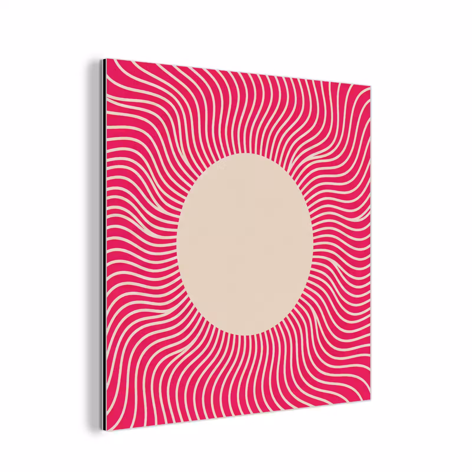 Aluminium schilderij - Abstract - Patroon - Roze — 1