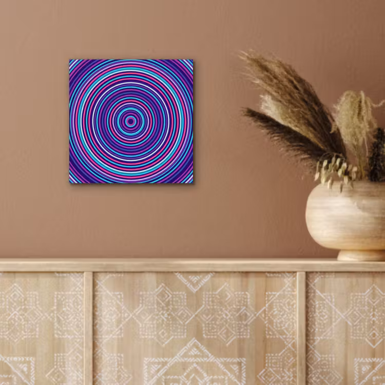 Aluminium schilderij - Abstract - Cirkels - Kleurrijk — 5