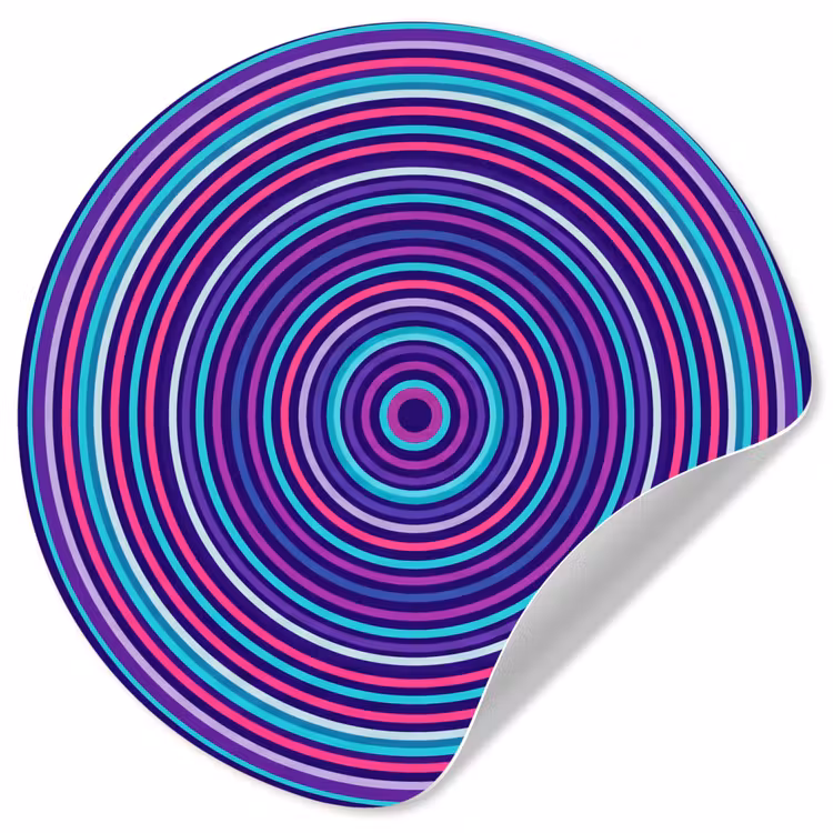 Behangcirkel - Abstract - Cirkels - Kleurrijk — 1