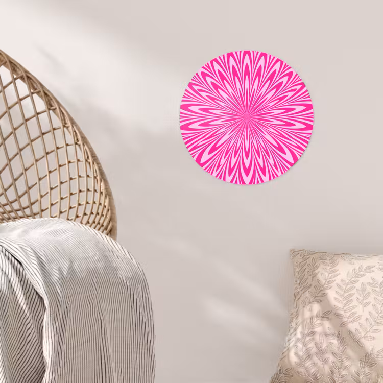 Behangcirkel - Patroon - Optisch - Roze — 5
