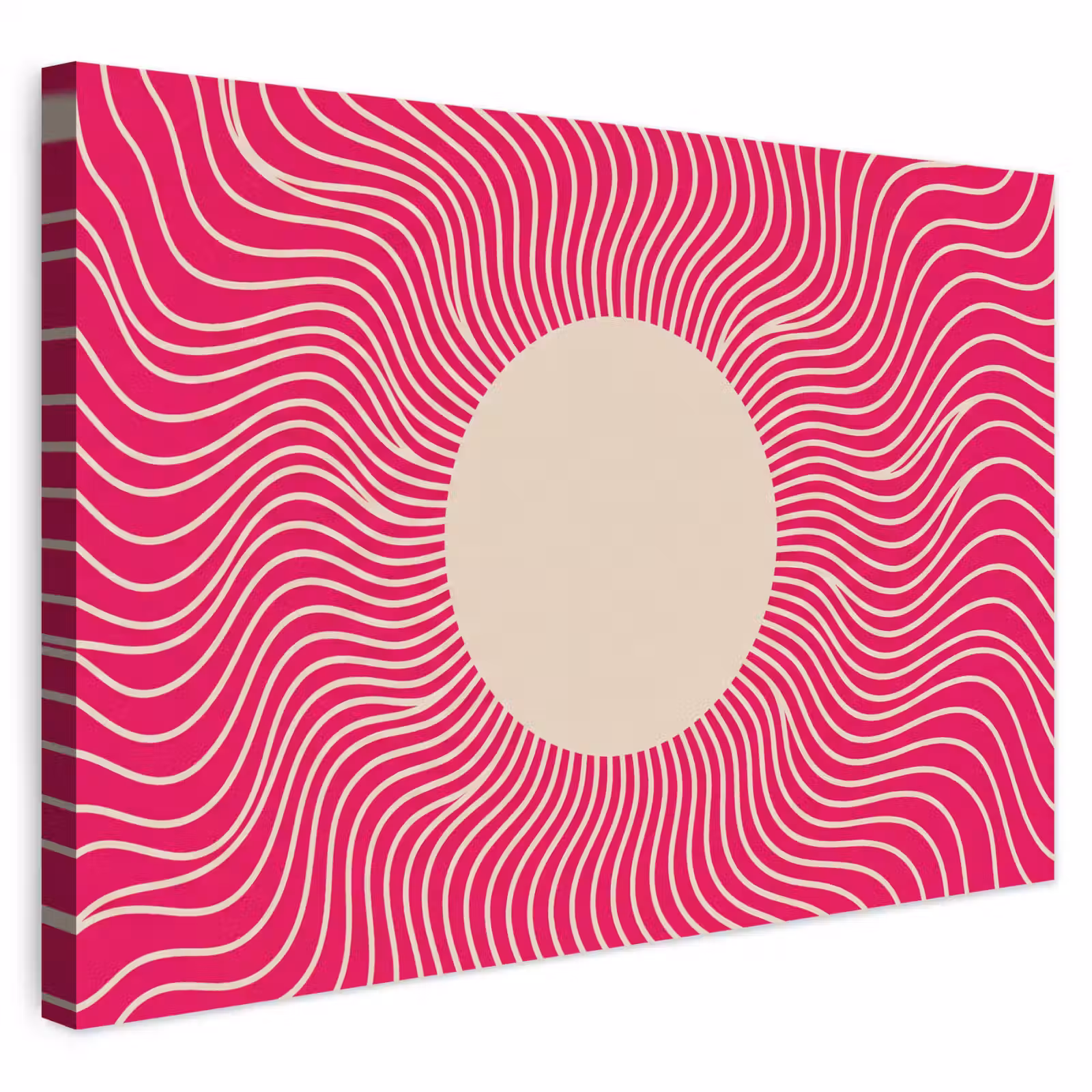 Buiten canvas - Abstract - Patroon - Roze — 1
