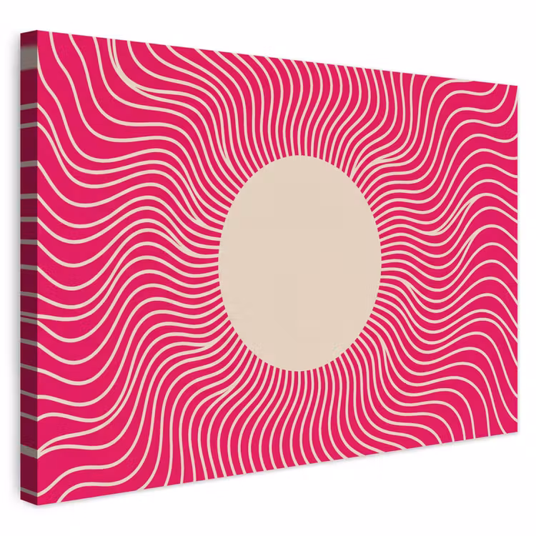 Buiten canvas - Abstract - Patroon - Roze — 1
