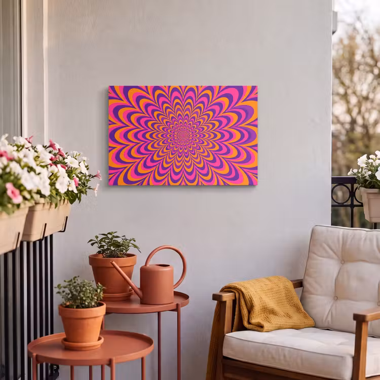 Buiten canvas - Patroon - Optisch - Kleurrijk — 3