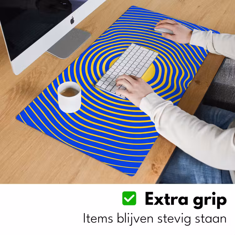 Bureau onderlegger - Abstract patroon - Blauw — 6