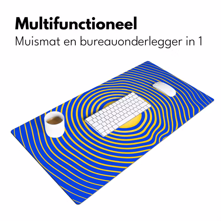 Bureau onderlegger - Abstract patroon - Blauw — 7