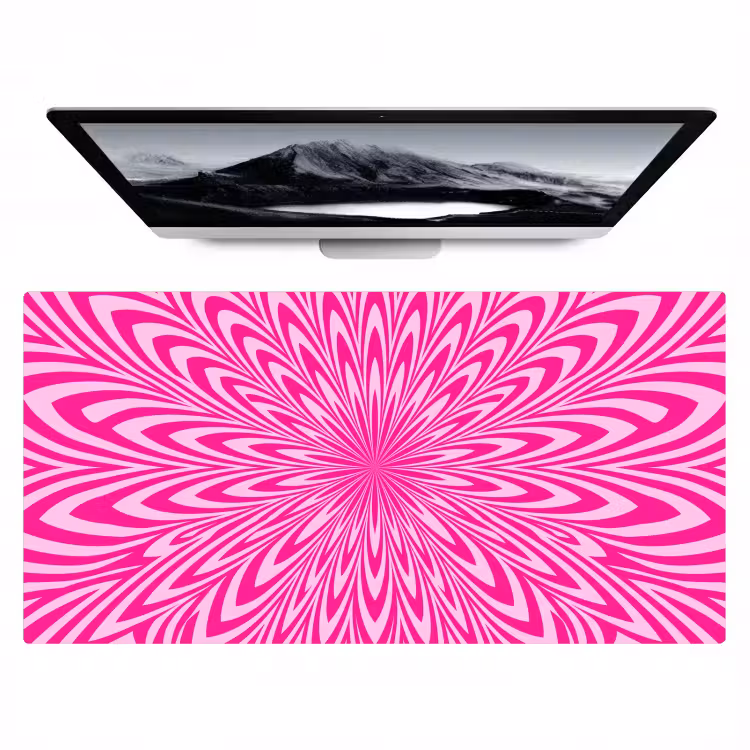 Bureau onderlegger - Patroon - Optisch - Roze — 1