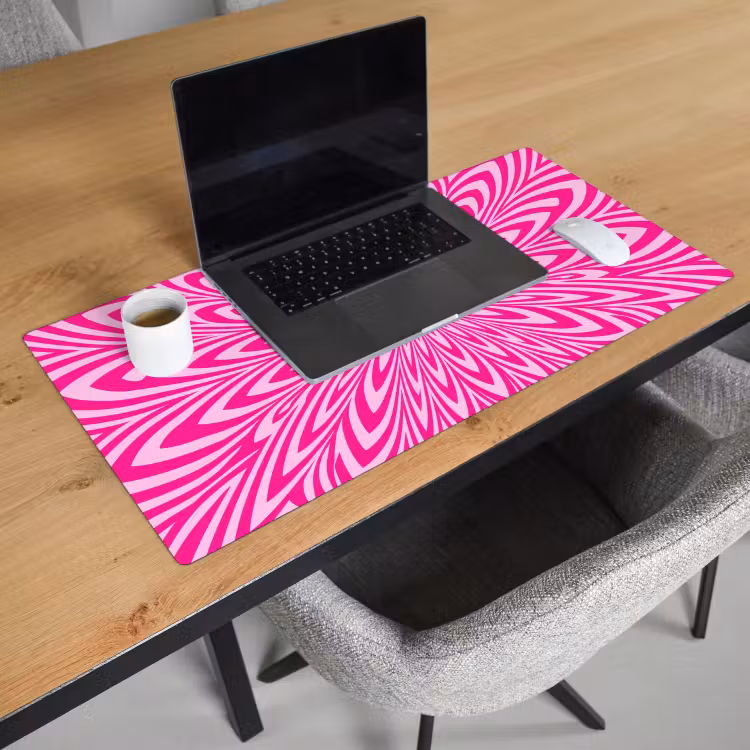 Bureau onderlegger - Patroon - Optisch - Roze — 3