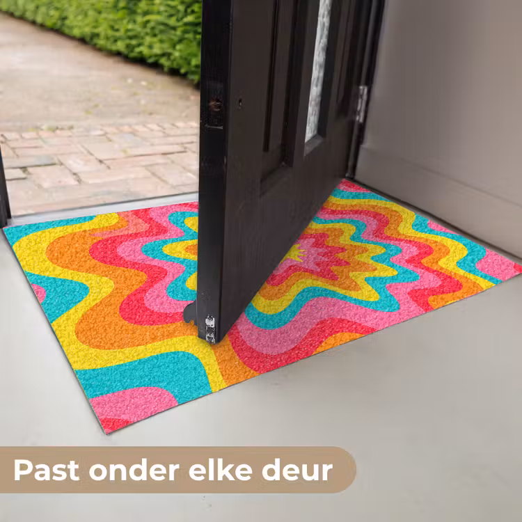 Deurmat - Patroon - Golvend - Kleurrijk — 7
