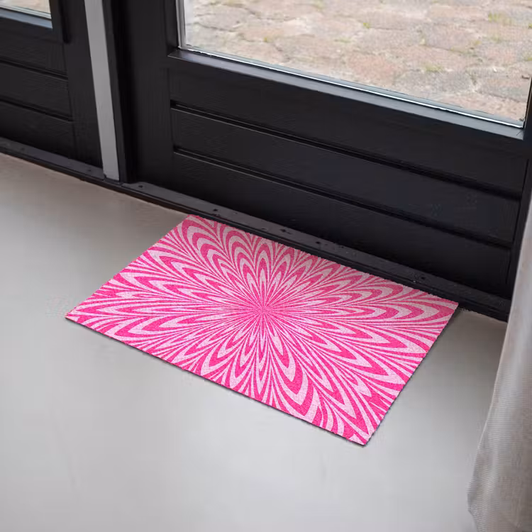 Deurmat - Patroon - Optisch - Roze — 2