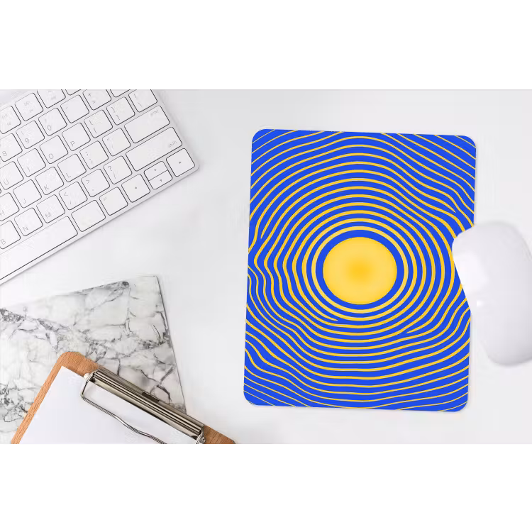 Muismat - Abstract patroon - Blauw — 4