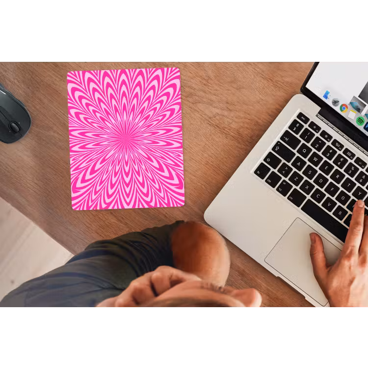 Muismat - Patroon - Optisch - Roze — 2