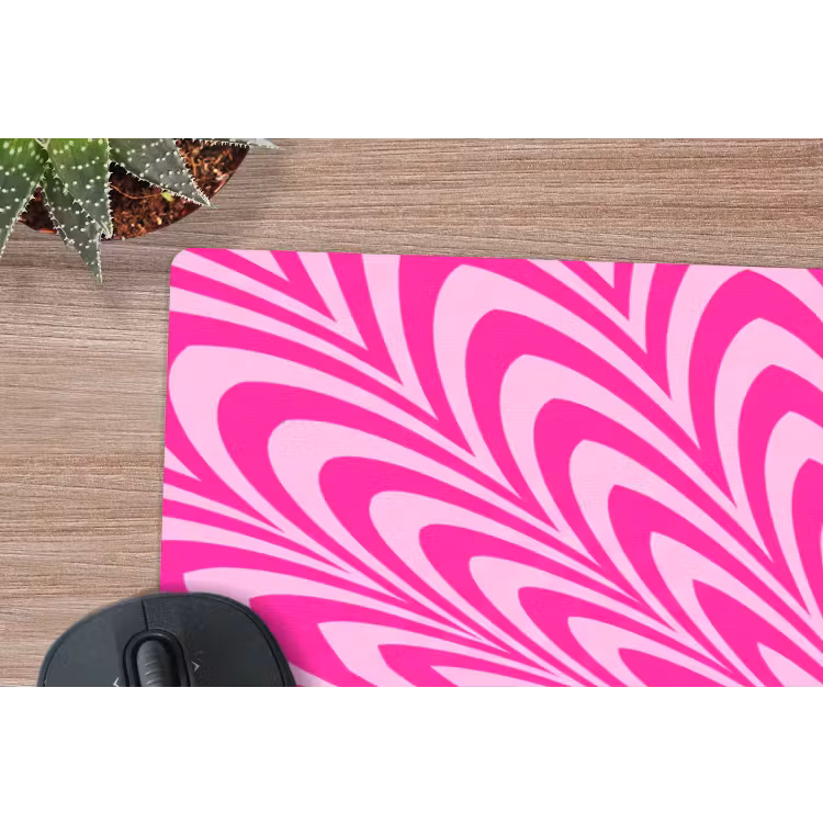 Muismat - Patroon - Optisch - Roze — 5