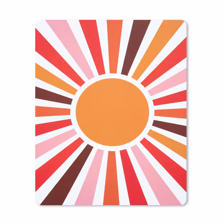 Muismat - Zon - Stralen - Abstract - Kleurrijk — 1