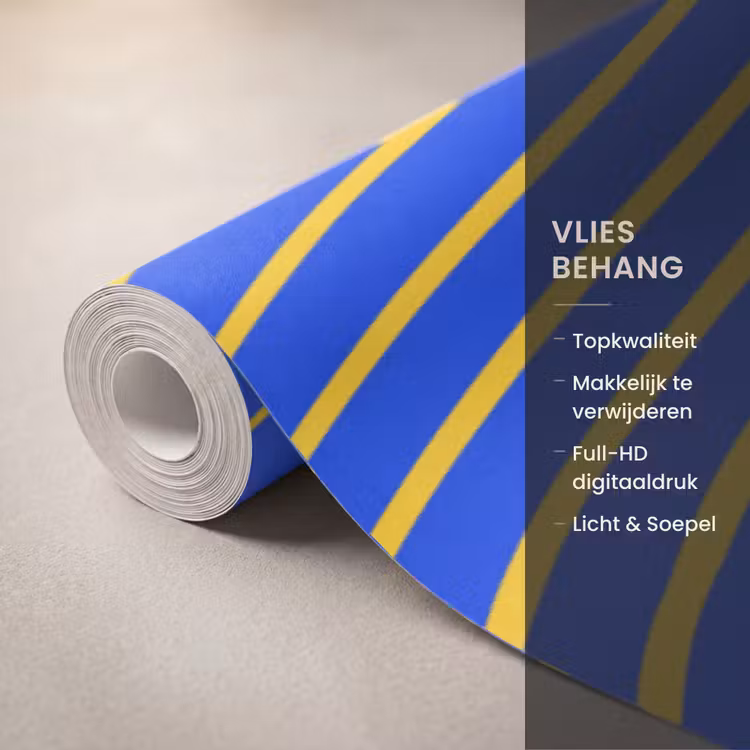 Behang - Abstract patroon - Blauw — 3