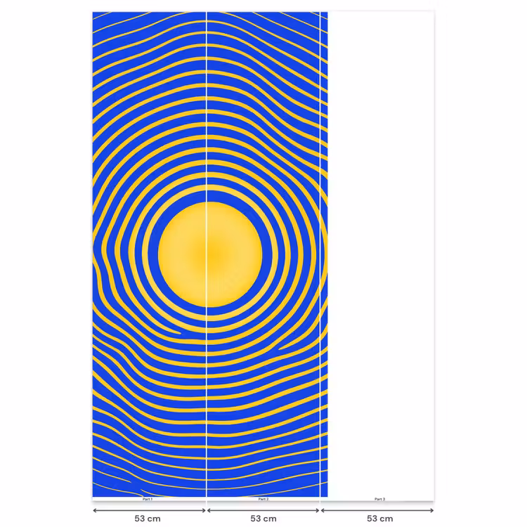 Behang - Abstract patroon - Blauw — 6