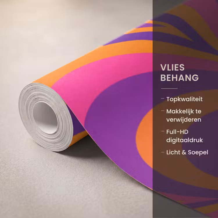 Behang - Patroon - Optisch - Kleurrijk — 3