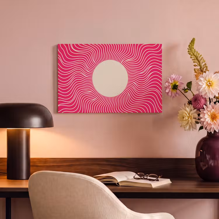 Canvas schilderij - Abstract - Patroon - Roze — 3
