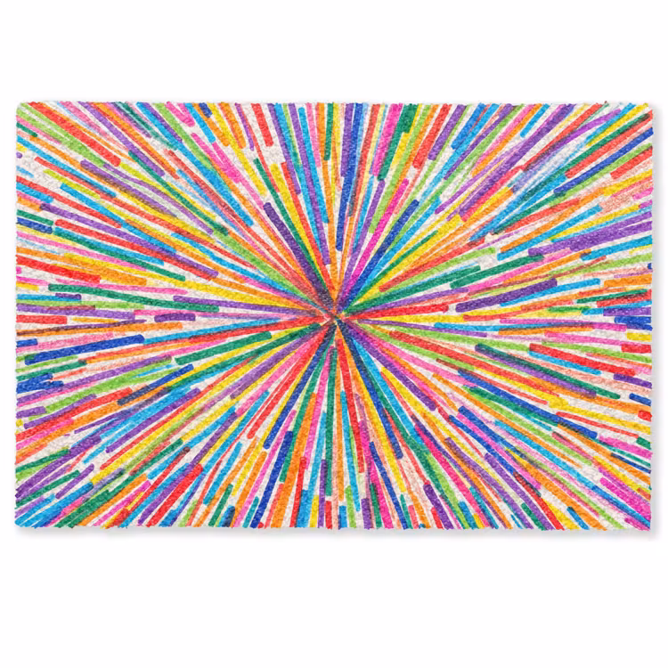 Deurmat - Lijnen - Kleurrijk - Abstract — 1