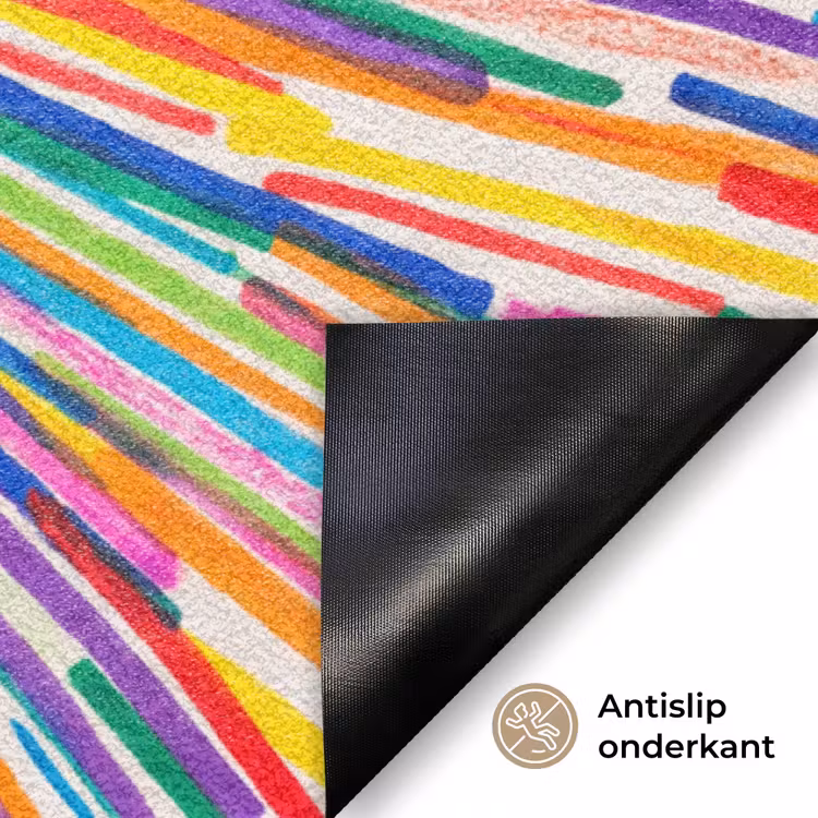 Deurmat - Lijnen - Kleurrijk - Abstract — 6