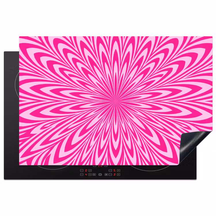 Inductiebeschermer - Patroon - Optisch - Roze — 1