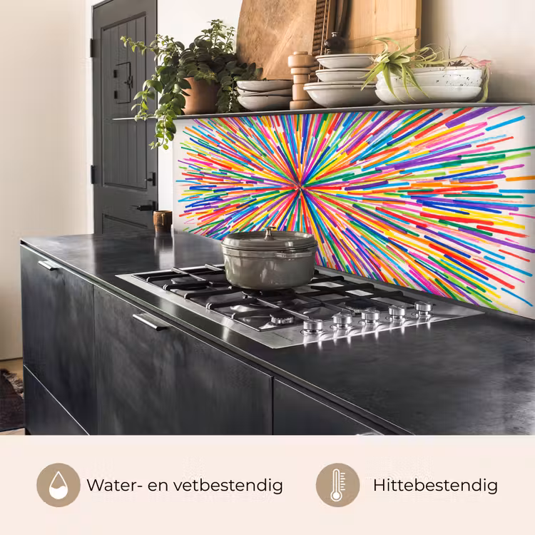 Keuken achterwand - Lijnen - Kleurrijk - Abstract — 5