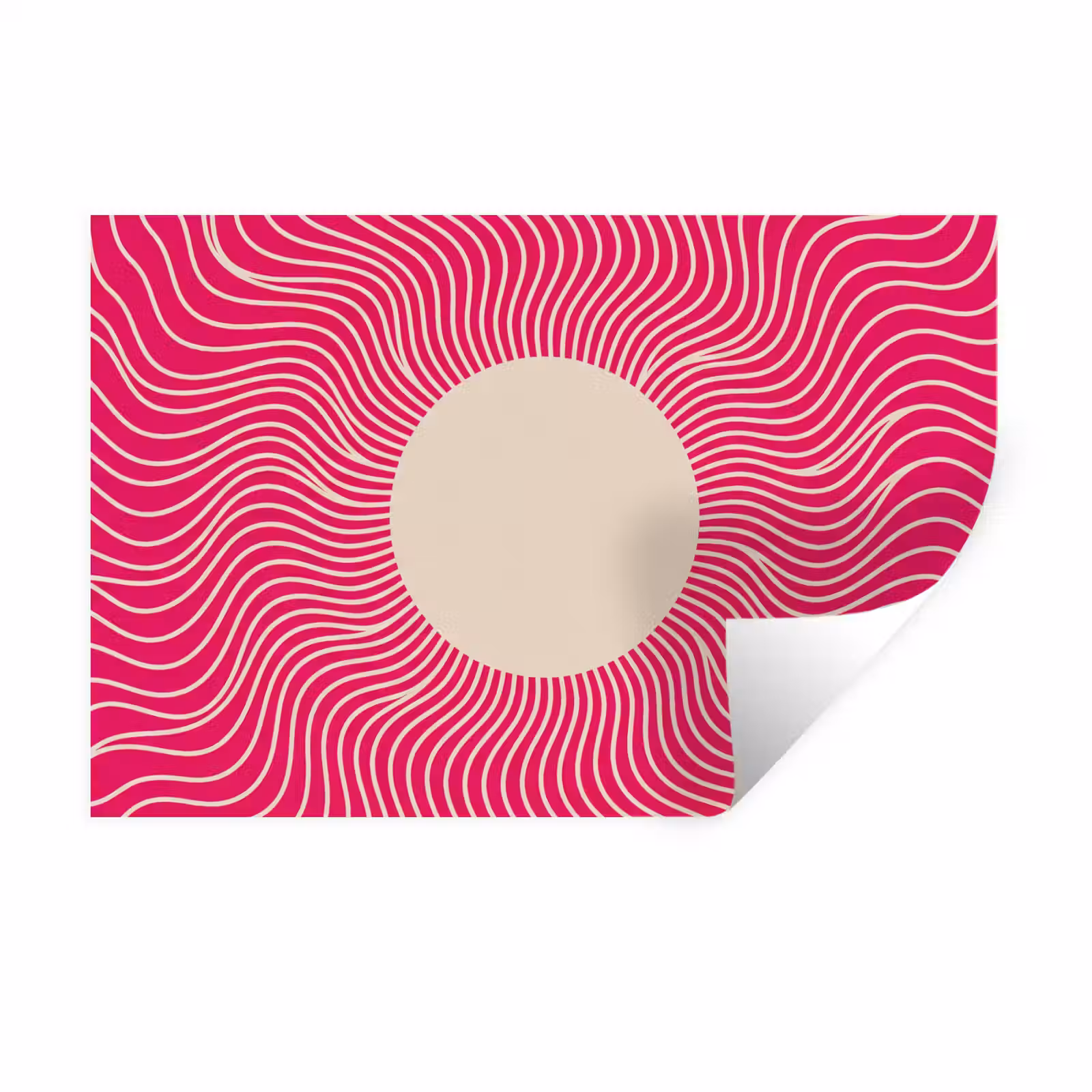 Muursticker - Abstract - Patroon - Roze — 1