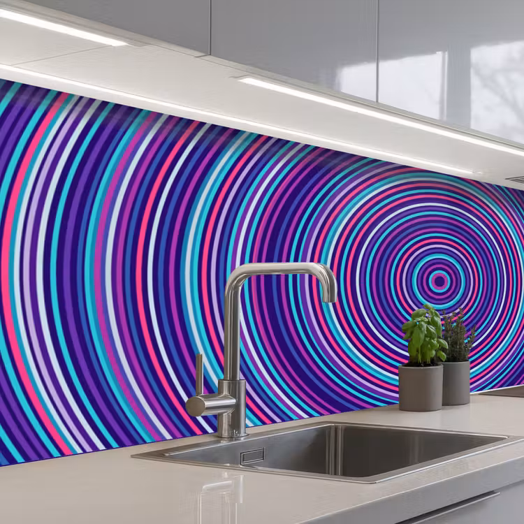 Keuken achterwand - Abstract - Cirkels - Kleurrijk — 2